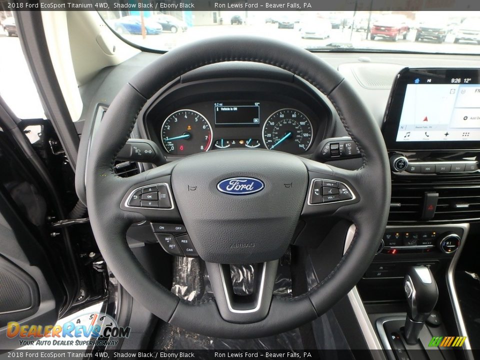 2018 Ford EcoSport Titanium 4WD Shadow Black / Ebony Black Photo #17