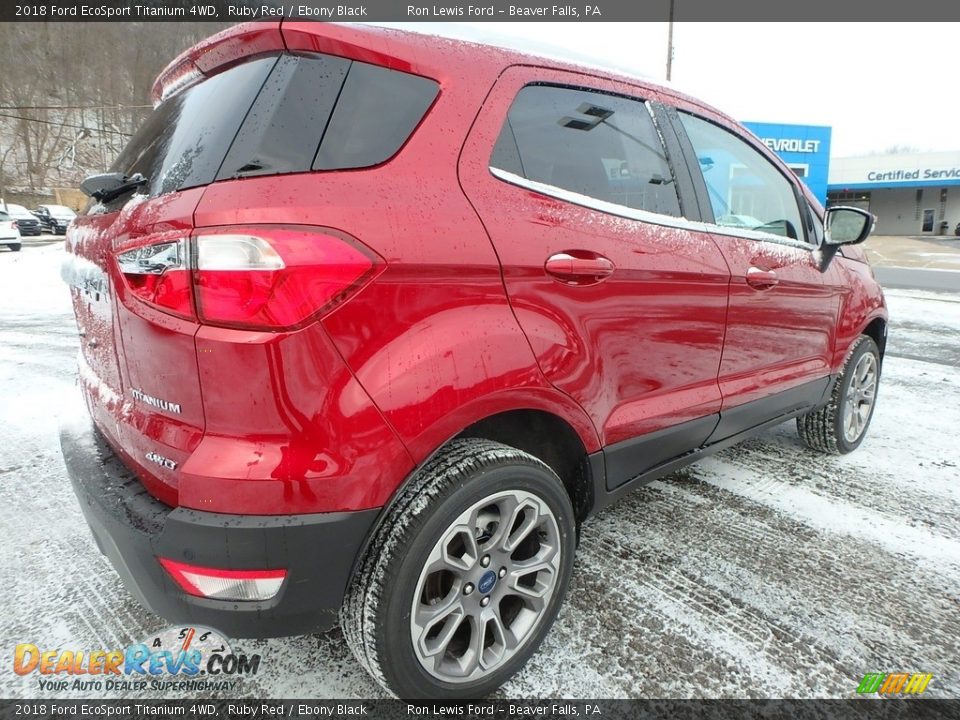 2018 Ford EcoSport Titanium 4WD Ruby Red / Ebony Black Photo #3