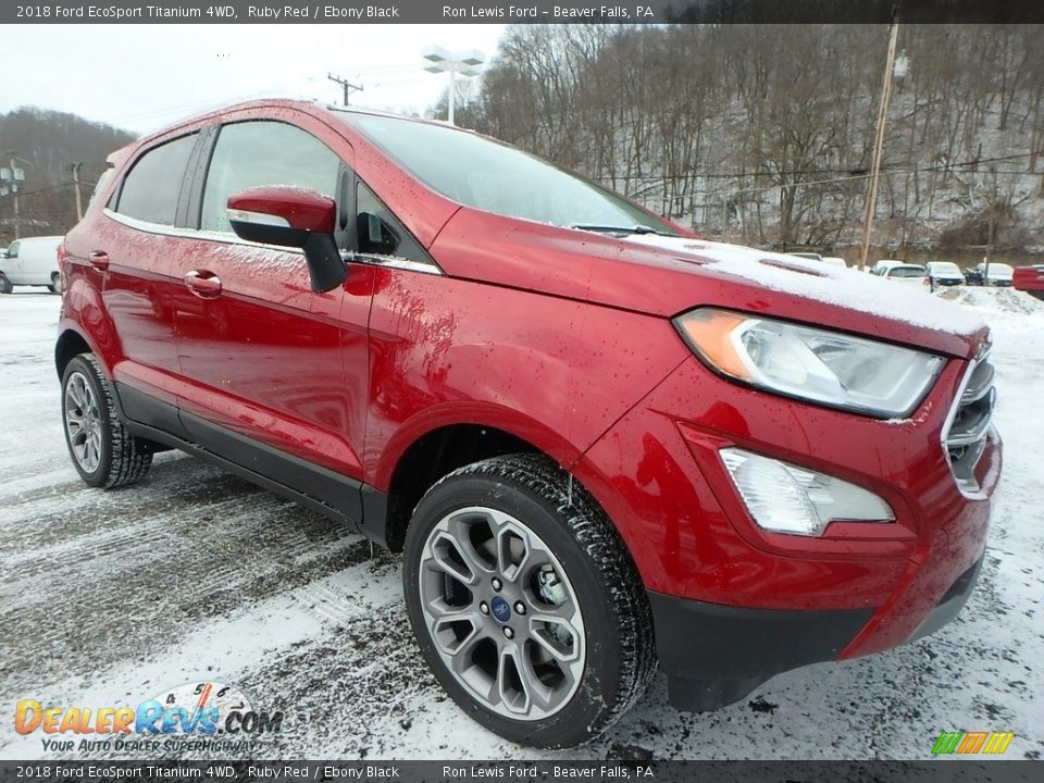 Ruby Red 2018 Ford EcoSport Titanium 4WD Photo #10