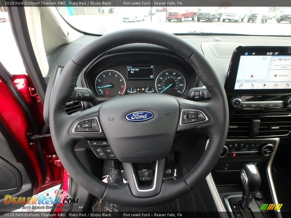 2018 Ford EcoSport Titanium 4WD Steering Wheel Photo #17