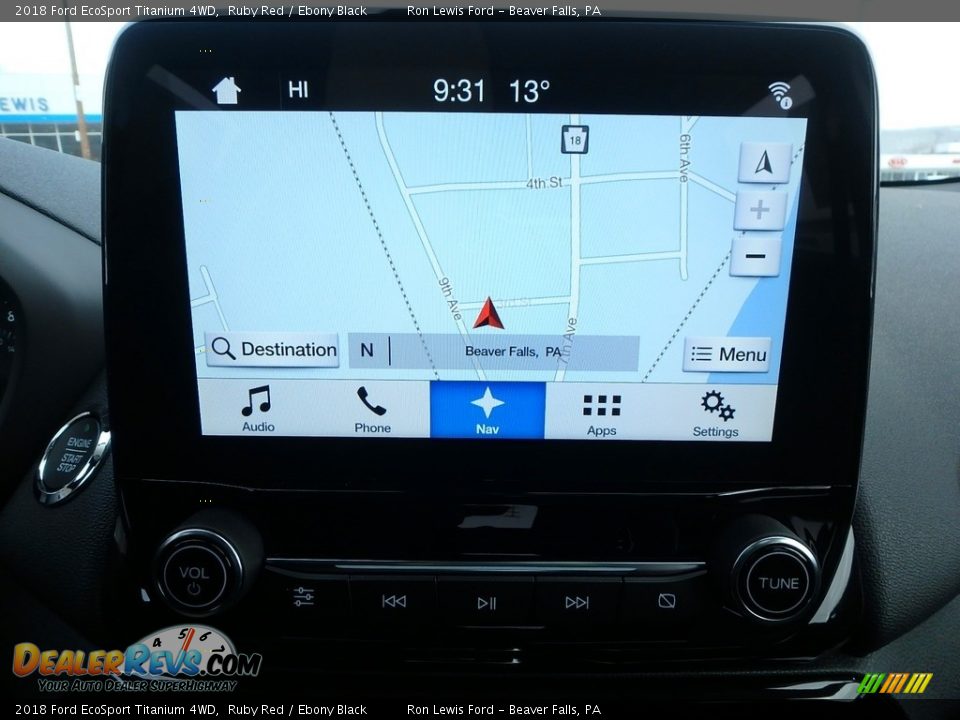 Navigation of 2018 Ford EcoSport Titanium 4WD Photo #18
