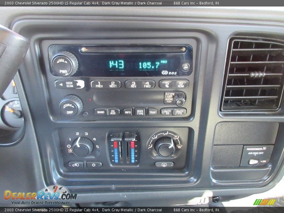 2003 Chevrolet Silverado 2500HD LS Regular Cab 4x4 Dark Gray Metallic / Dark Charcoal Photo #24