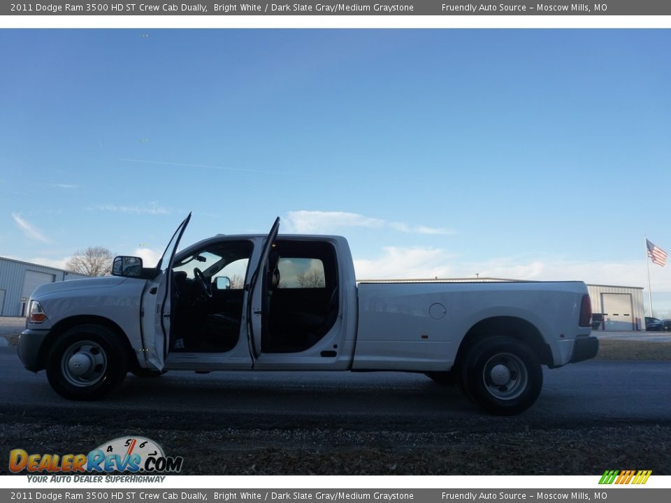 2011 Dodge Ram 3500 HD ST Crew Cab Dually Bright White / Dark Slate Gray/Medium Graystone Photo #14