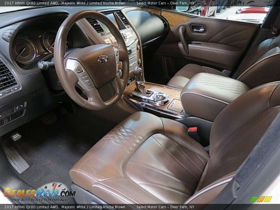Limited Mocha Brown Interior - 2017 Infiniti QX80 Limited AWD Photo #15
