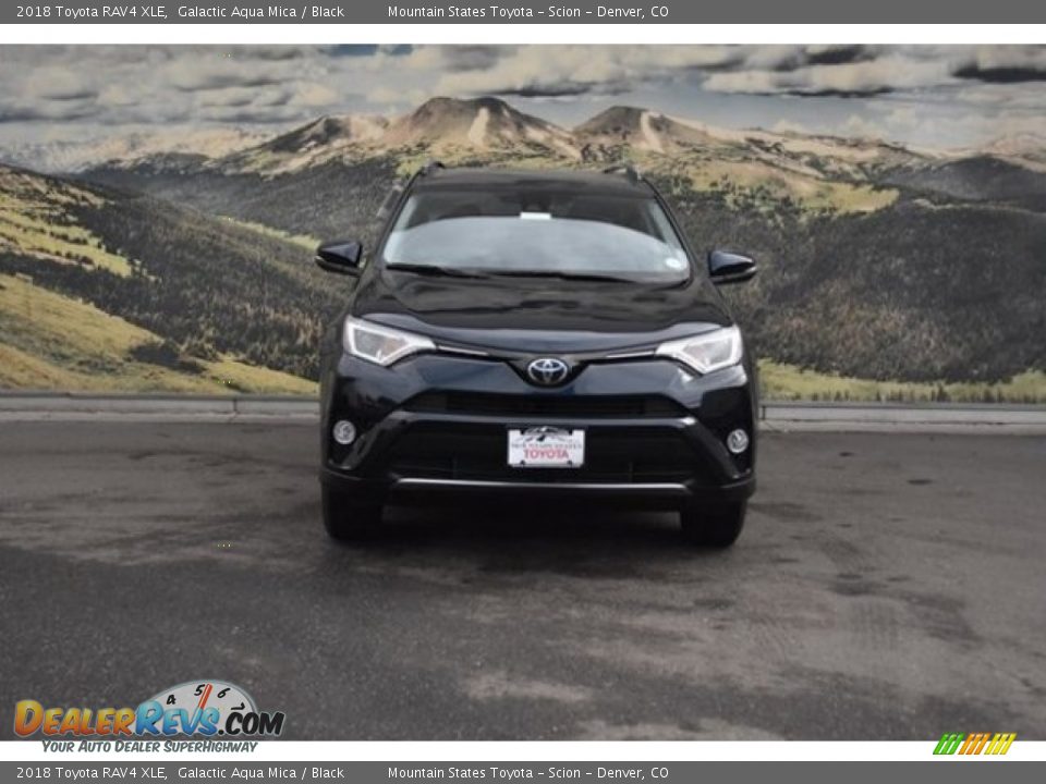 2018 Toyota RAV4 XLE Galactic Aqua Mica / Black Photo #2