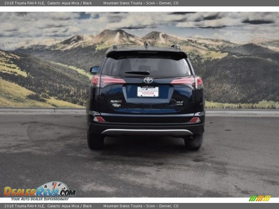 2018 Toyota RAV4 XLE Galactic Aqua Mica / Black Photo #4