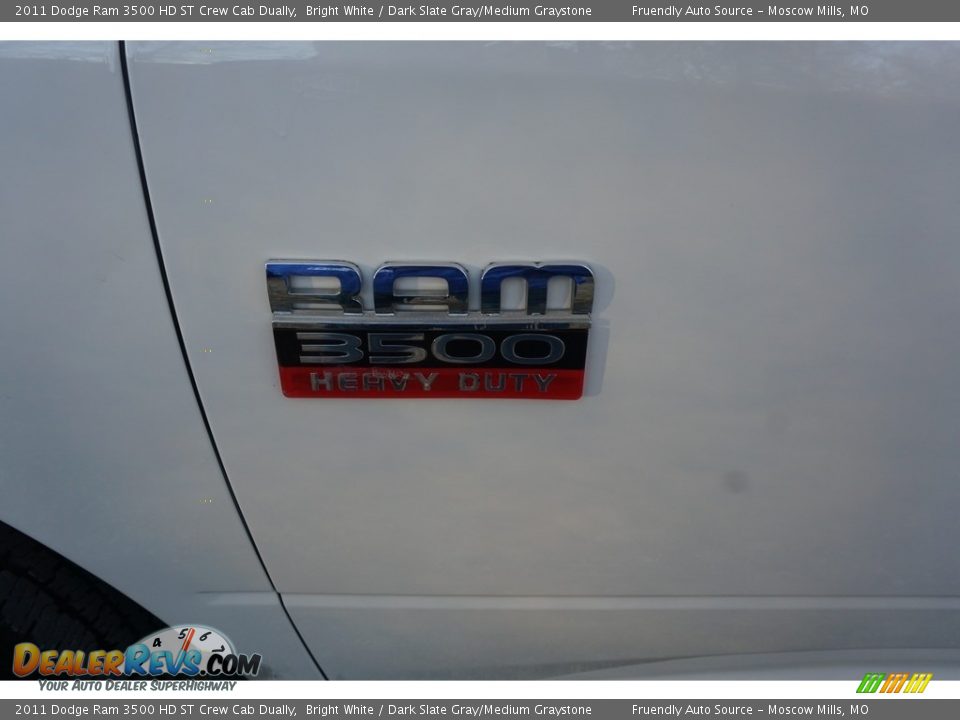 2011 Dodge Ram 3500 HD ST Crew Cab Dually Bright White / Dark Slate Gray/Medium Graystone Photo #24