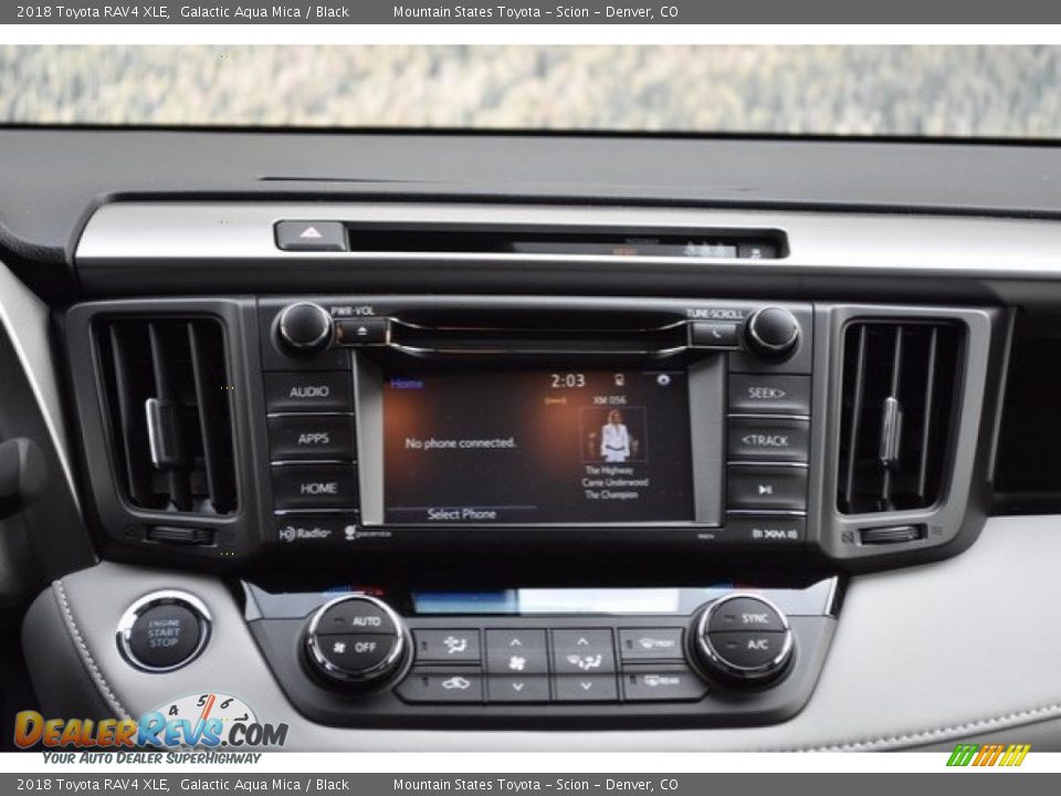 2018 Toyota RAV4 XLE Galactic Aqua Mica / Black Photo #10