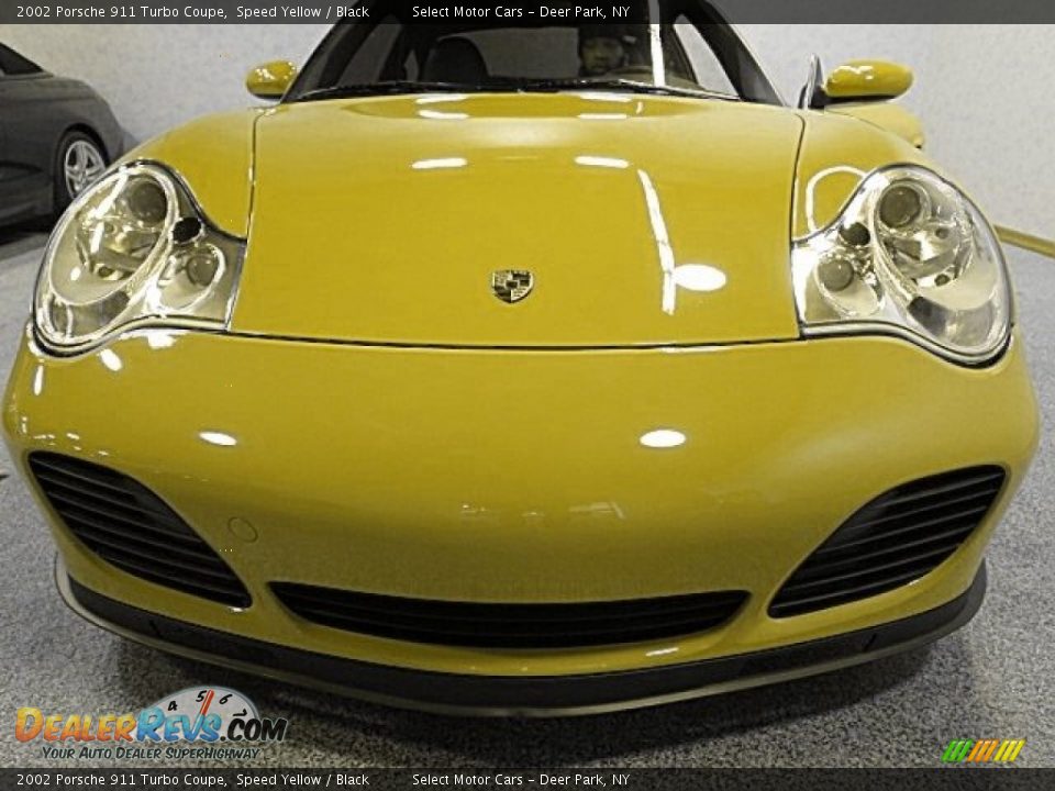 2002 Porsche 911 Turbo Coupe Speed Yellow / Black Photo #4
