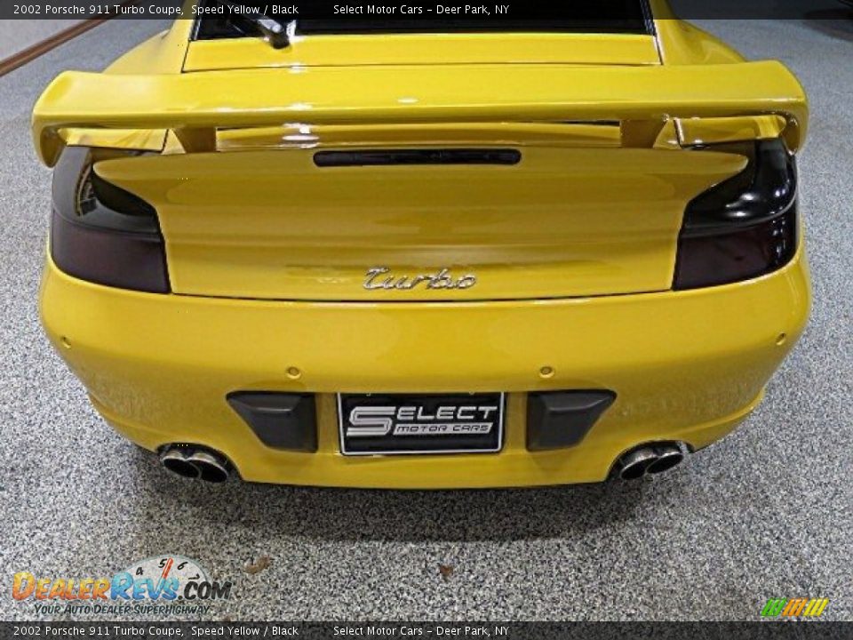 2002 Porsche 911 Turbo Coupe Speed Yellow / Black Photo #8