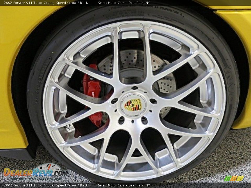 2002 Porsche 911 Turbo Coupe Speed Yellow / Black Photo #11