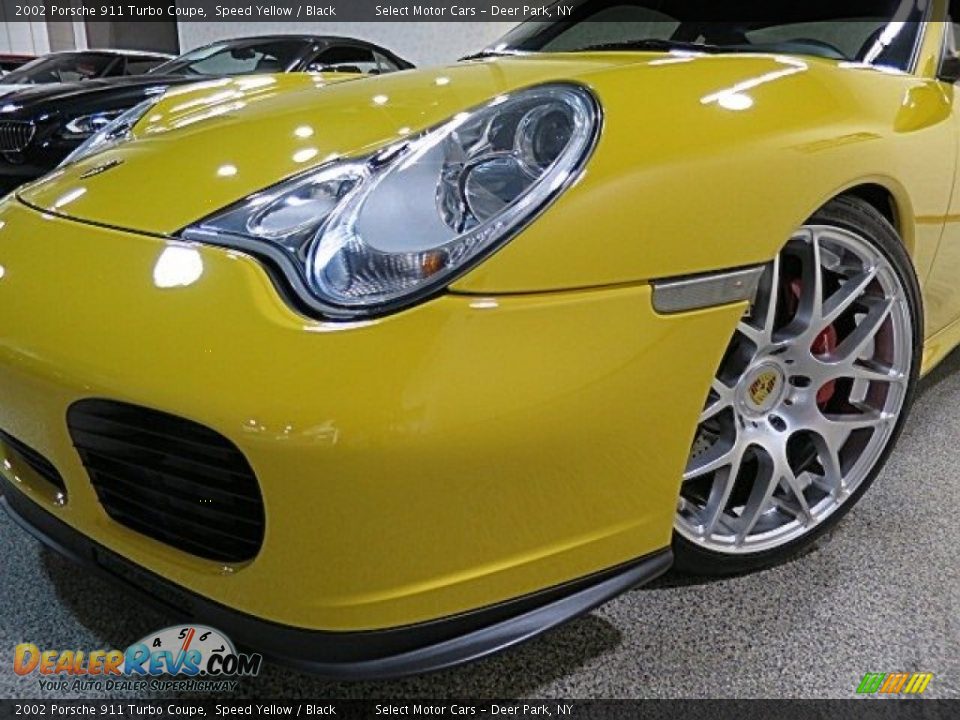 2002 Porsche 911 Turbo Coupe Speed Yellow / Black Photo #13