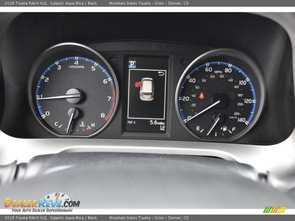 2018 Toyota RAV4 XLE Galactic Aqua Mica / Black Photo #27