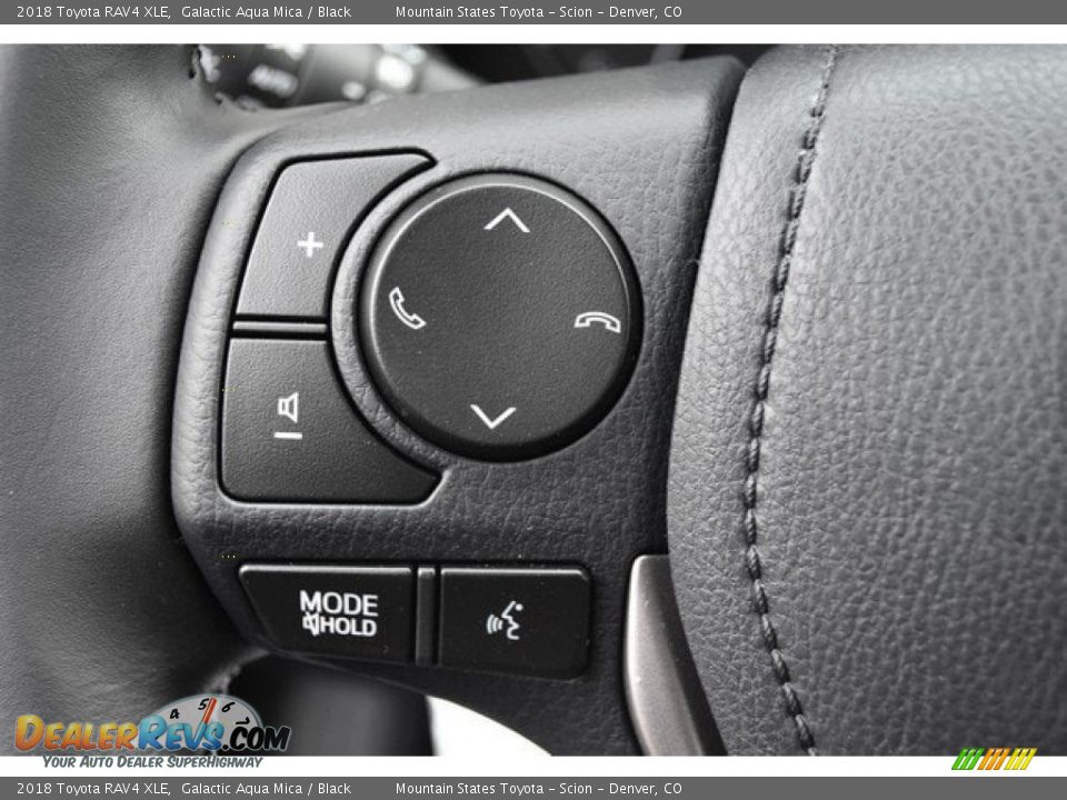 2018 Toyota RAV4 XLE Galactic Aqua Mica / Black Photo #28