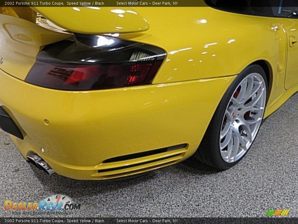 2002 Porsche 911 Turbo Coupe Speed Yellow / Black Photo #15
