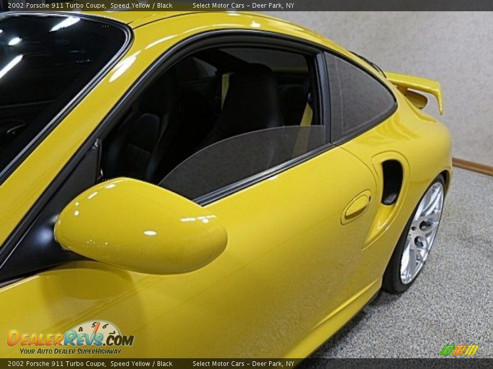 2002 Porsche 911 Turbo Coupe Speed Yellow / Black Photo #16