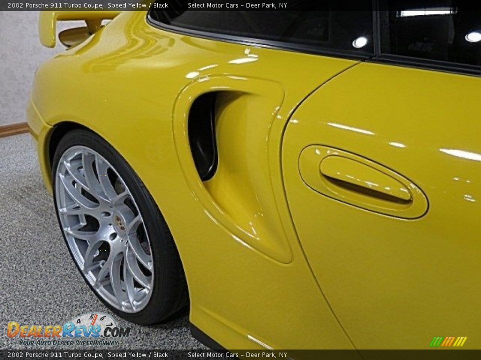 2002 Porsche 911 Turbo Coupe Speed Yellow / Black Photo #19