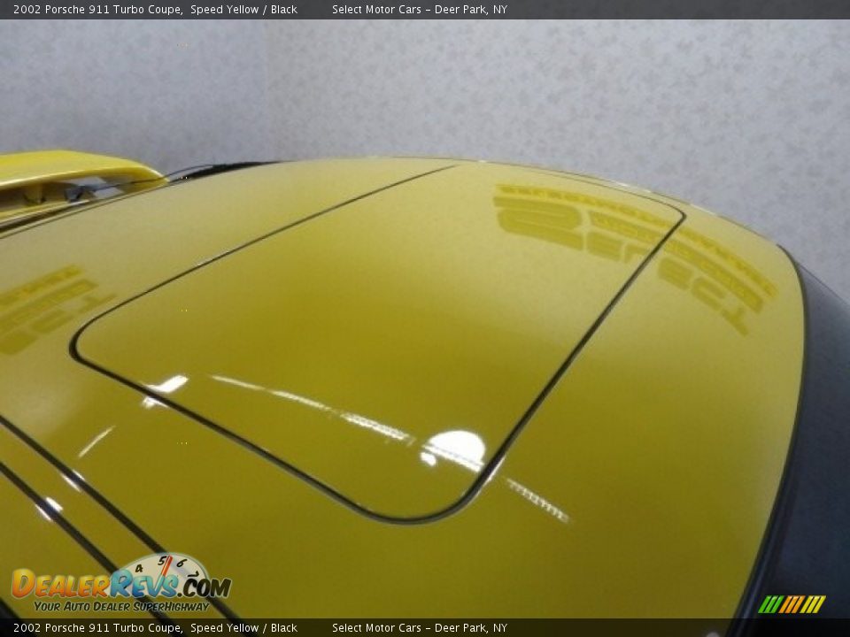 2002 Porsche 911 Turbo Coupe Speed Yellow / Black Photo #20