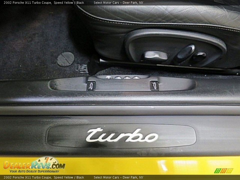 2002 Porsche 911 Turbo Coupe Speed Yellow / Black Photo #31