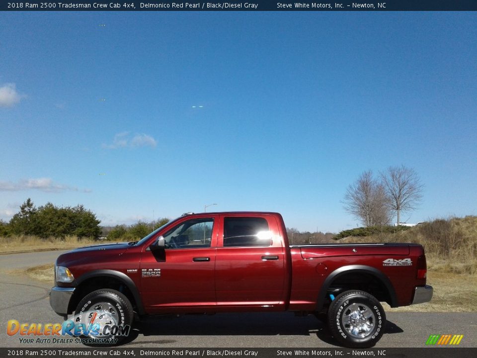 2018 Ram 2500 Tradesman Crew Cab 4x4 Delmonico Red Pearl / Black/Diesel Gray Photo #1