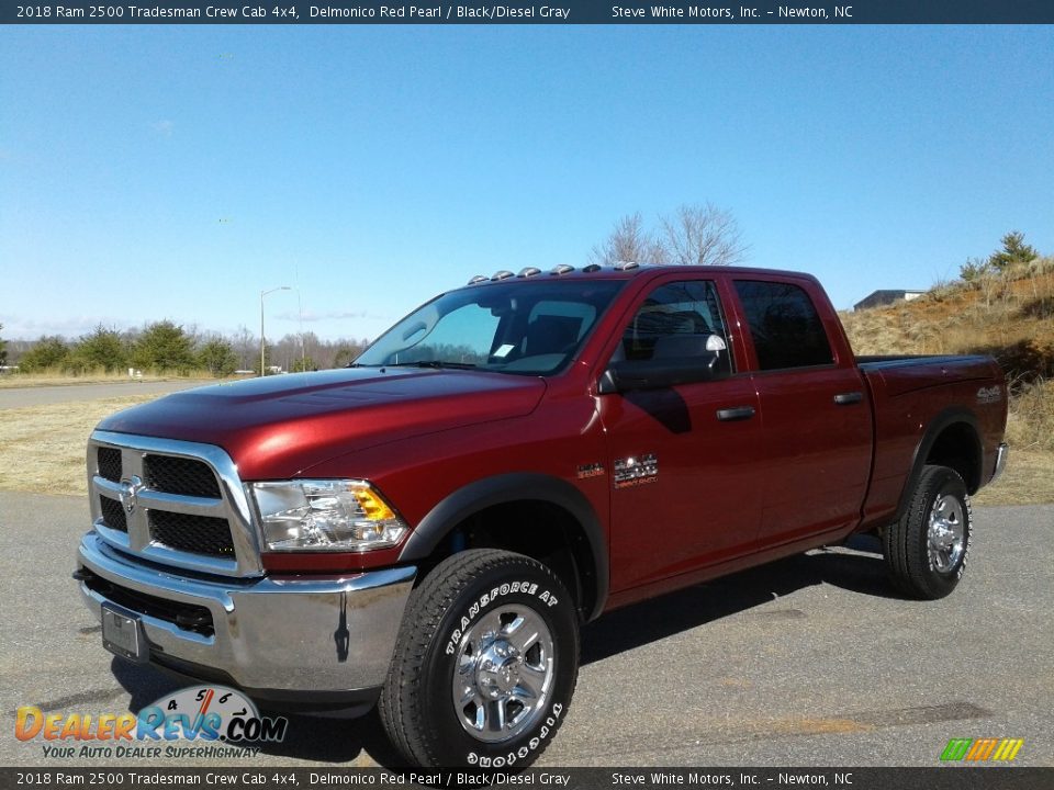 2018 Ram 2500 Tradesman Crew Cab 4x4 Delmonico Red Pearl / Black/Diesel Gray Photo #2