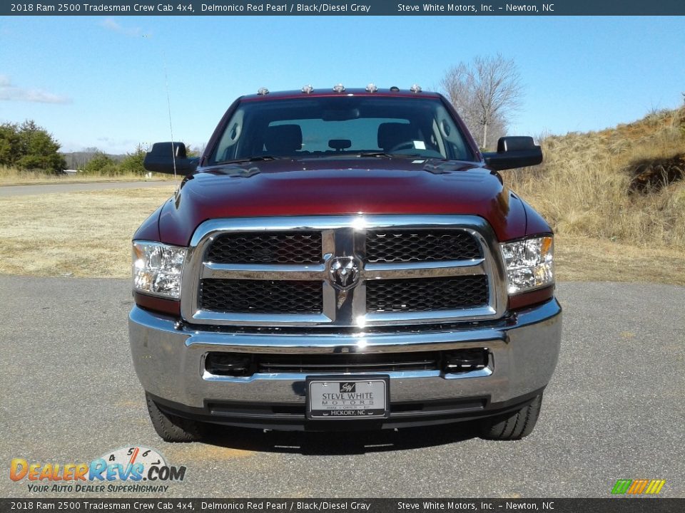 2018 Ram 2500 Tradesman Crew Cab 4x4 Delmonico Red Pearl / Black/Diesel Gray Photo #3