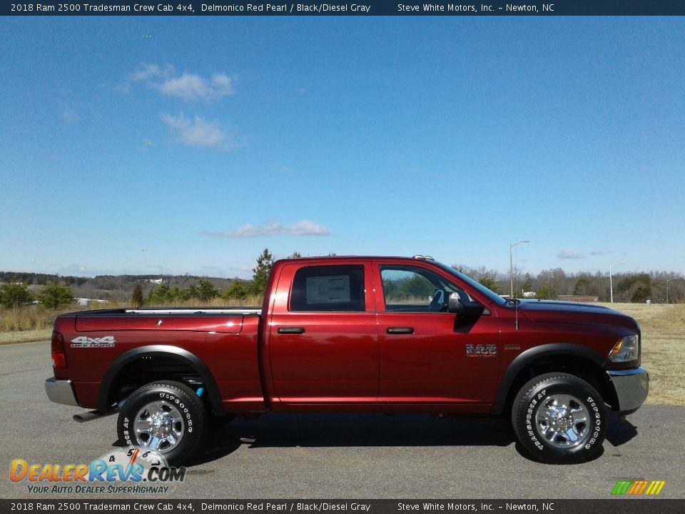 2018 Ram 2500 Tradesman Crew Cab 4x4 Delmonico Red Pearl / Black/Diesel Gray Photo #5