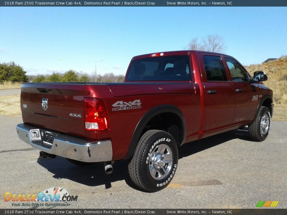 2018 Ram 2500 Tradesman Crew Cab 4x4 Delmonico Red Pearl / Black/Diesel Gray Photo #6