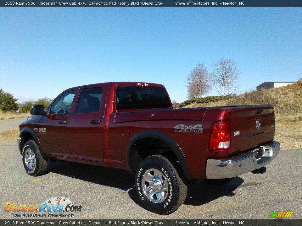 2018 Ram 2500 Tradesman Crew Cab 4x4 Delmonico Red Pearl / Black/Diesel Gray Photo #8