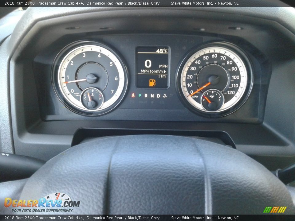 2018 Ram 2500 Tradesman Crew Cab 4x4 Delmonico Red Pearl / Black/Diesel Gray Photo #19