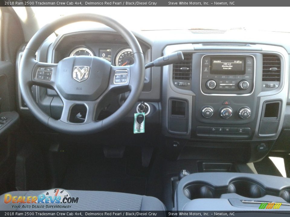 2018 Ram 2500 Tradesman Crew Cab 4x4 Delmonico Red Pearl / Black/Diesel Gray Photo #26