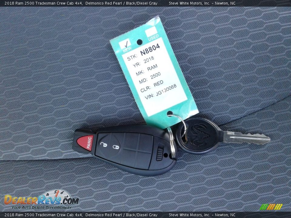 2018 Ram 2500 Tradesman Crew Cab 4x4 Delmonico Red Pearl / Black/Diesel Gray Photo #27