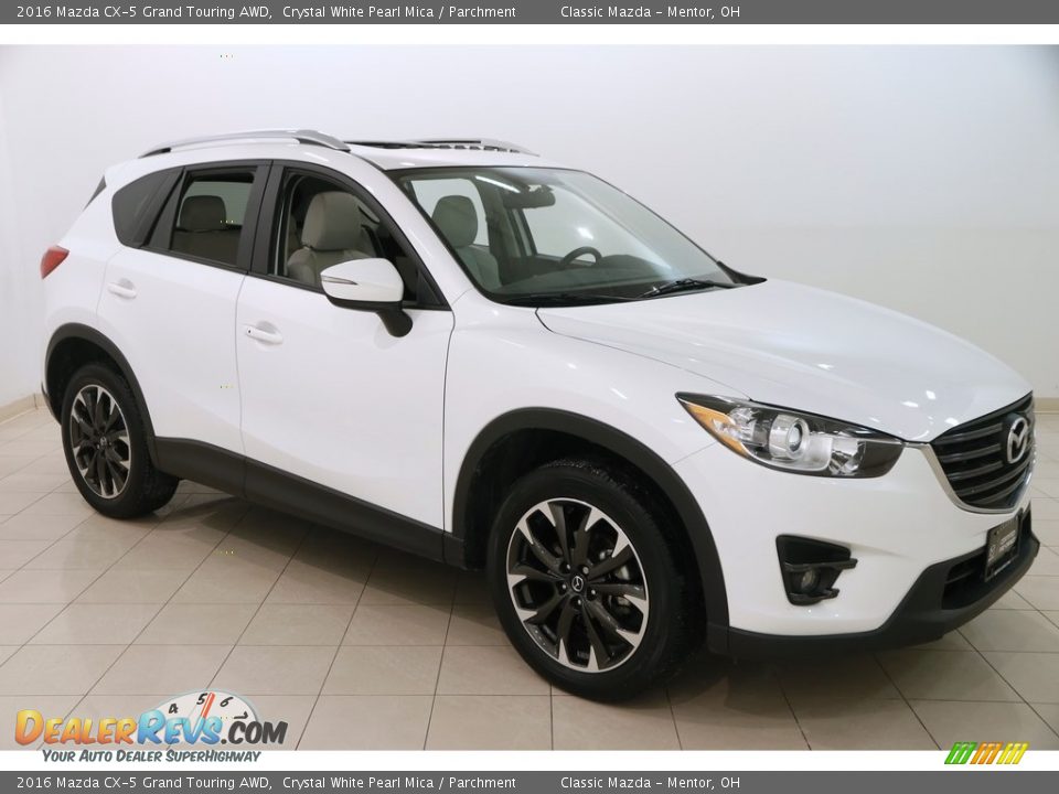 2016 Mazda CX-5 Grand Touring AWD Crystal White Pearl Mica / Parchment Photo #1