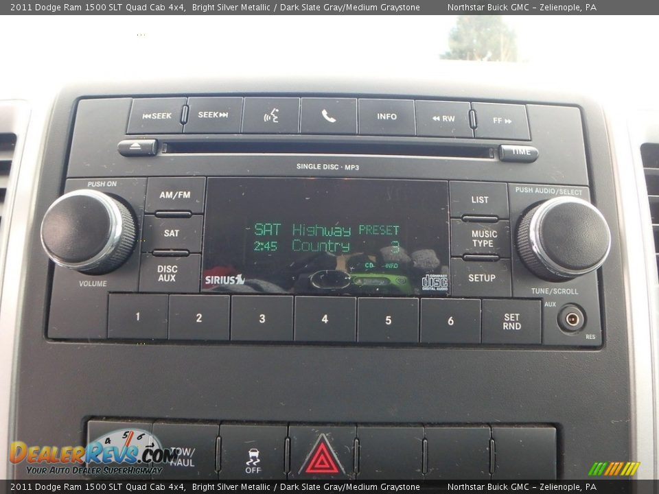 2011 Dodge Ram 1500 SLT Quad Cab 4x4 Bright Silver Metallic / Dark Slate Gray/Medium Graystone Photo #26