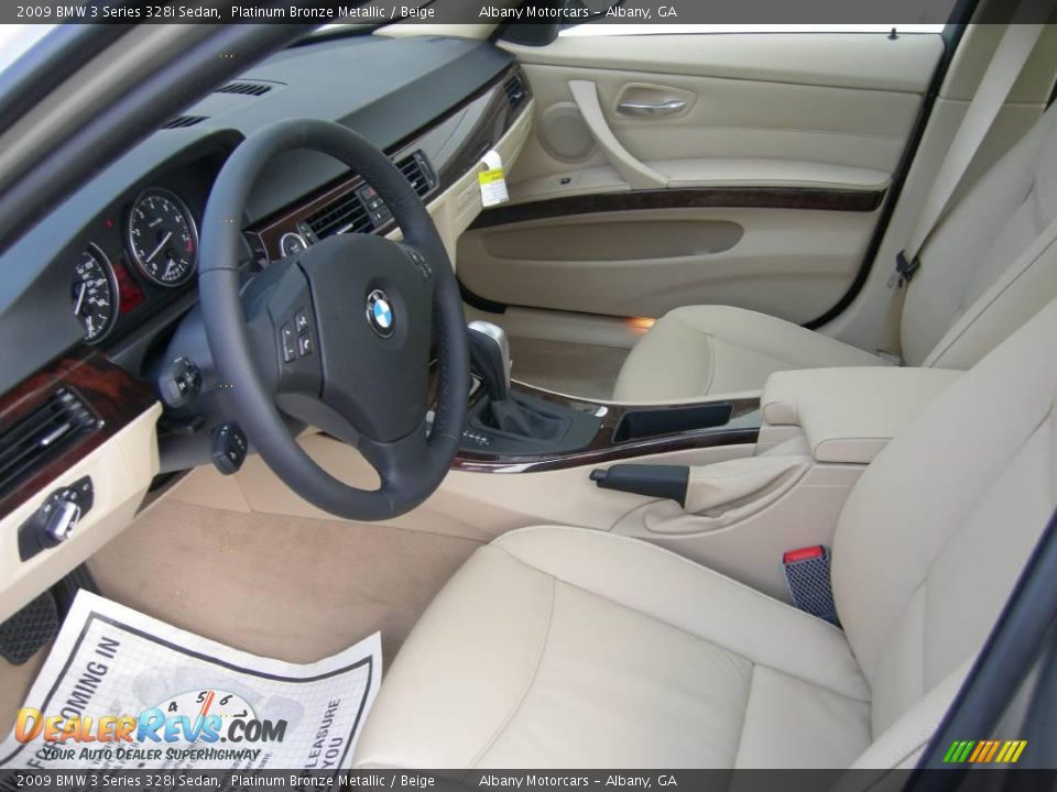 2009 BMW 3 Series 328i Sedan Platinum Bronze Metallic / Beige Photo #6