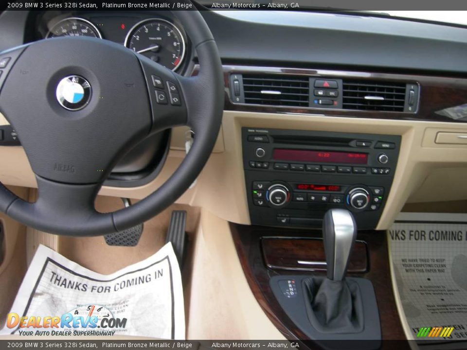 2009 BMW 3 Series 328i Sedan Platinum Bronze Metallic / Beige Photo #12