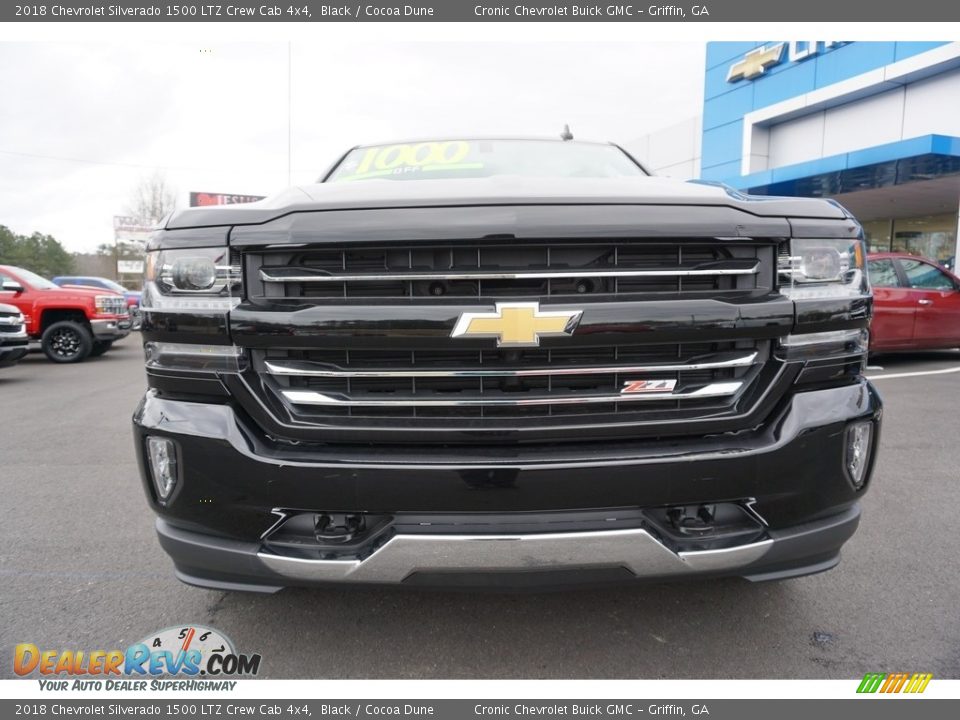 2018 Chevrolet Silverado 1500 LTZ Crew Cab 4x4 Black / Cocoa Dune Photo #2