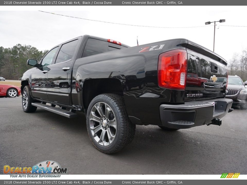 2018 Chevrolet Silverado 1500 LTZ Crew Cab 4x4 Black / Cocoa Dune Photo #5