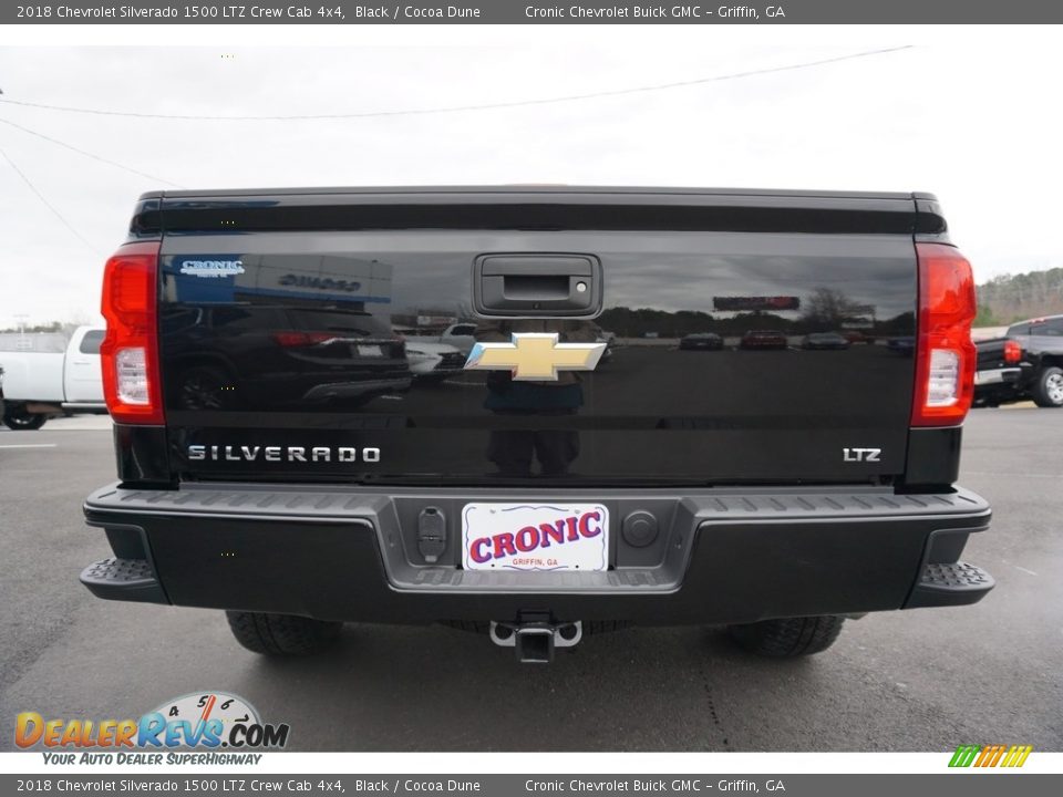2018 Chevrolet Silverado 1500 LTZ Crew Cab 4x4 Black / Cocoa Dune Photo #6