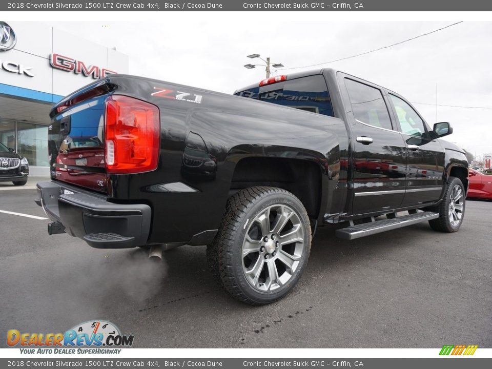 2018 Chevrolet Silverado 1500 LTZ Crew Cab 4x4 Black / Cocoa Dune Photo #7