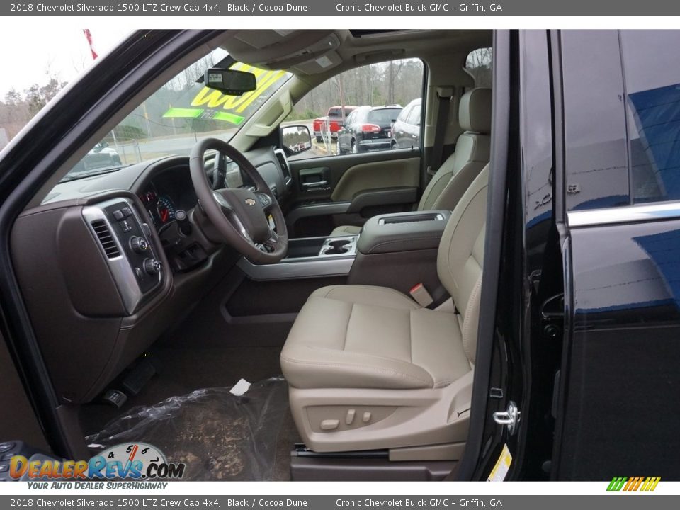 2018 Chevrolet Silverado 1500 LTZ Crew Cab 4x4 Black / Cocoa Dune Photo #9