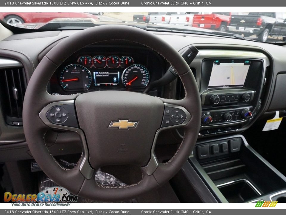 2018 Chevrolet Silverado 1500 LTZ Crew Cab 4x4 Black / Cocoa Dune Photo #10