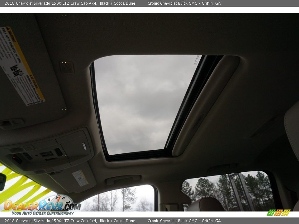 2018 Chevrolet Silverado 1500 LTZ Crew Cab 4x4 Black / Cocoa Dune Photo #11