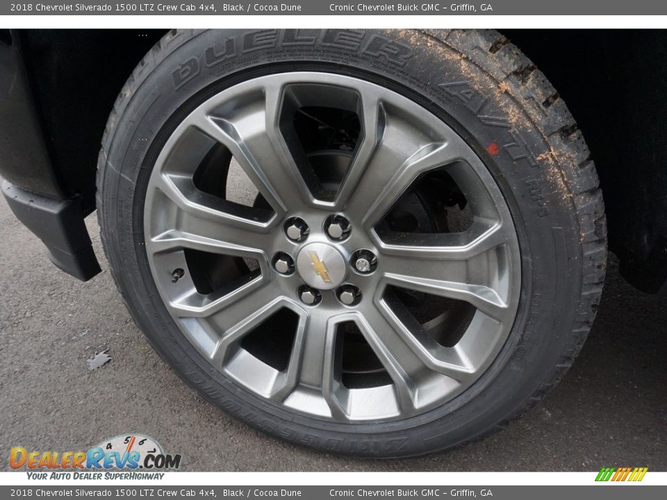 2018 Chevrolet Silverado 1500 LTZ Crew Cab 4x4 Black / Cocoa Dune Photo #12