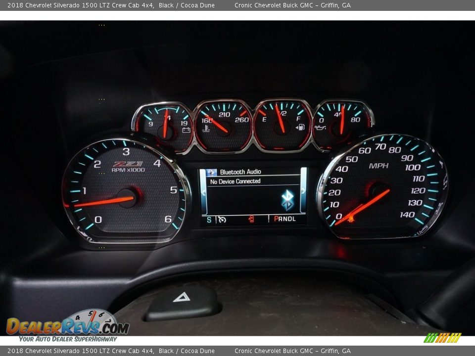 2018 Chevrolet Silverado 1500 LTZ Crew Cab 4x4 Black / Cocoa Dune Photo #14