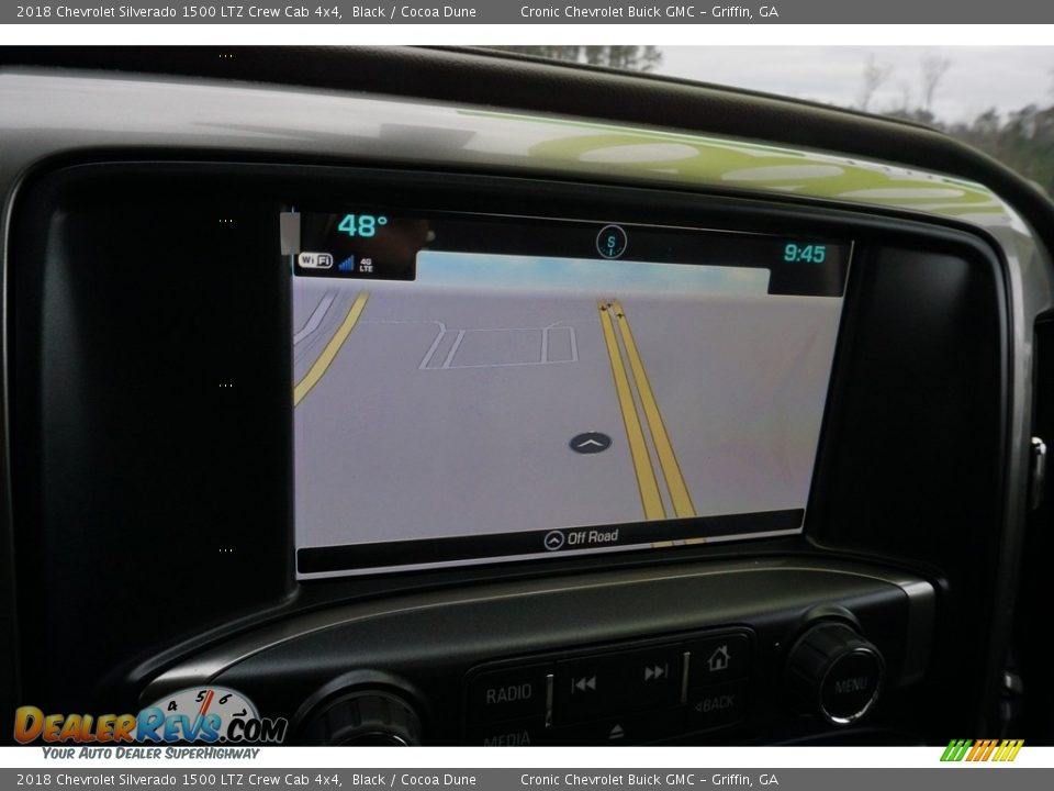 2018 Chevrolet Silverado 1500 LTZ Crew Cab 4x4 Black / Cocoa Dune Photo #15