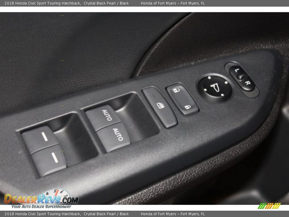 2018 Honda Civic Sport Touring Hatchback Crystal Black Pearl / Black Photo #9