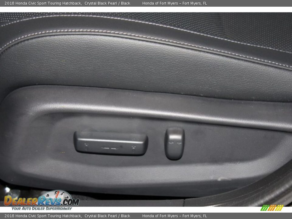 2018 Honda Civic Sport Touring Hatchback Crystal Black Pearl / Black Photo #11