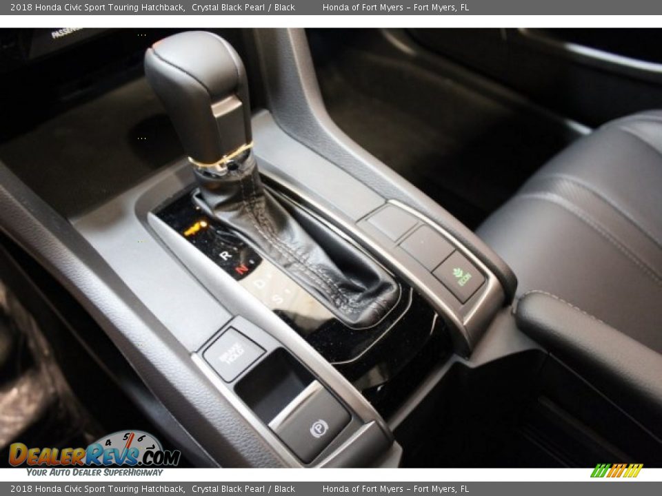 2018 Honda Civic Sport Touring Hatchback Crystal Black Pearl / Black Photo #20