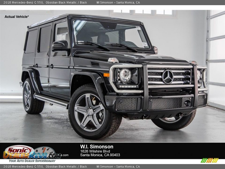 2018 Mercedes-Benz G 550 Obsidian Black Metallic / Black Photo #1